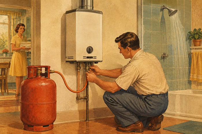 Home Geyser Conversion Example for LPG Homes